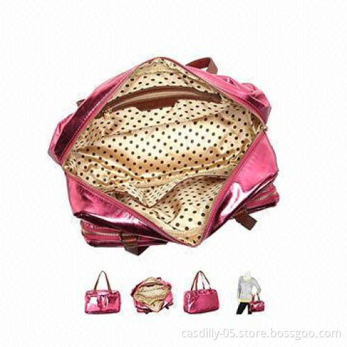 Satchels with polka dot lining